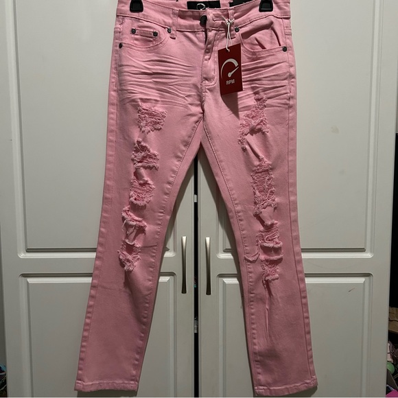 Other - RPM Ripped Pink Straight Leg Jeans